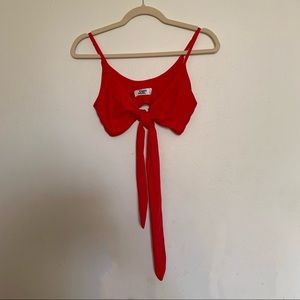 Tiger Mist Tie-Up Top